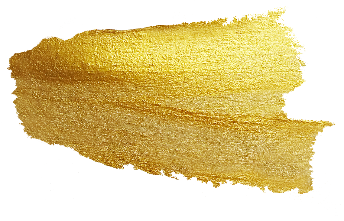 Gold Metallic Smear Brushstroke	