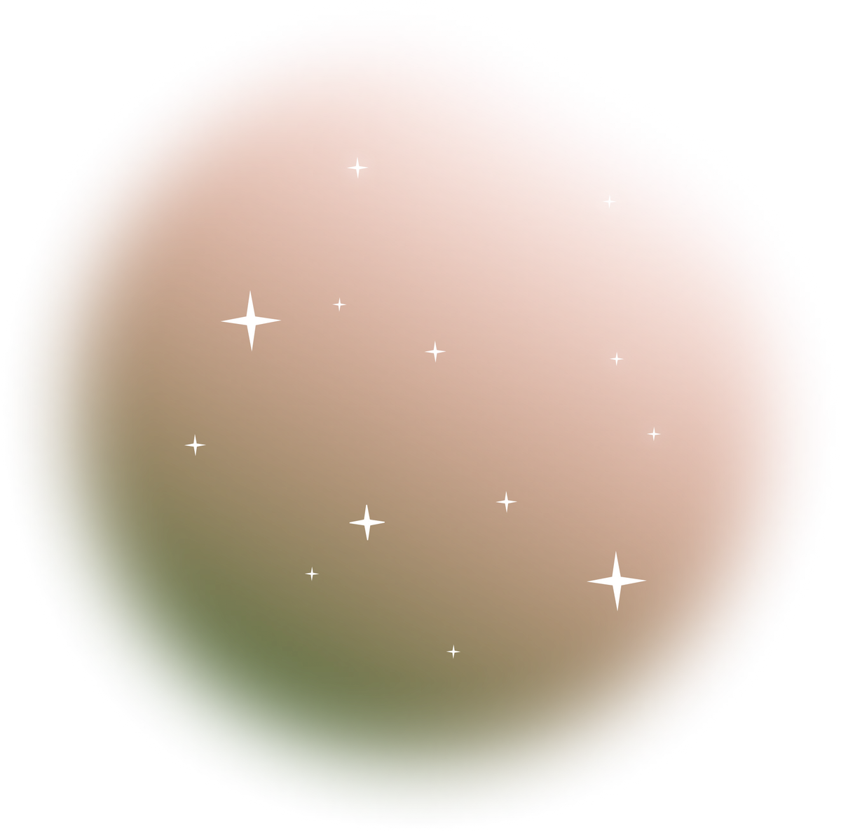 sparkling star gradient circle