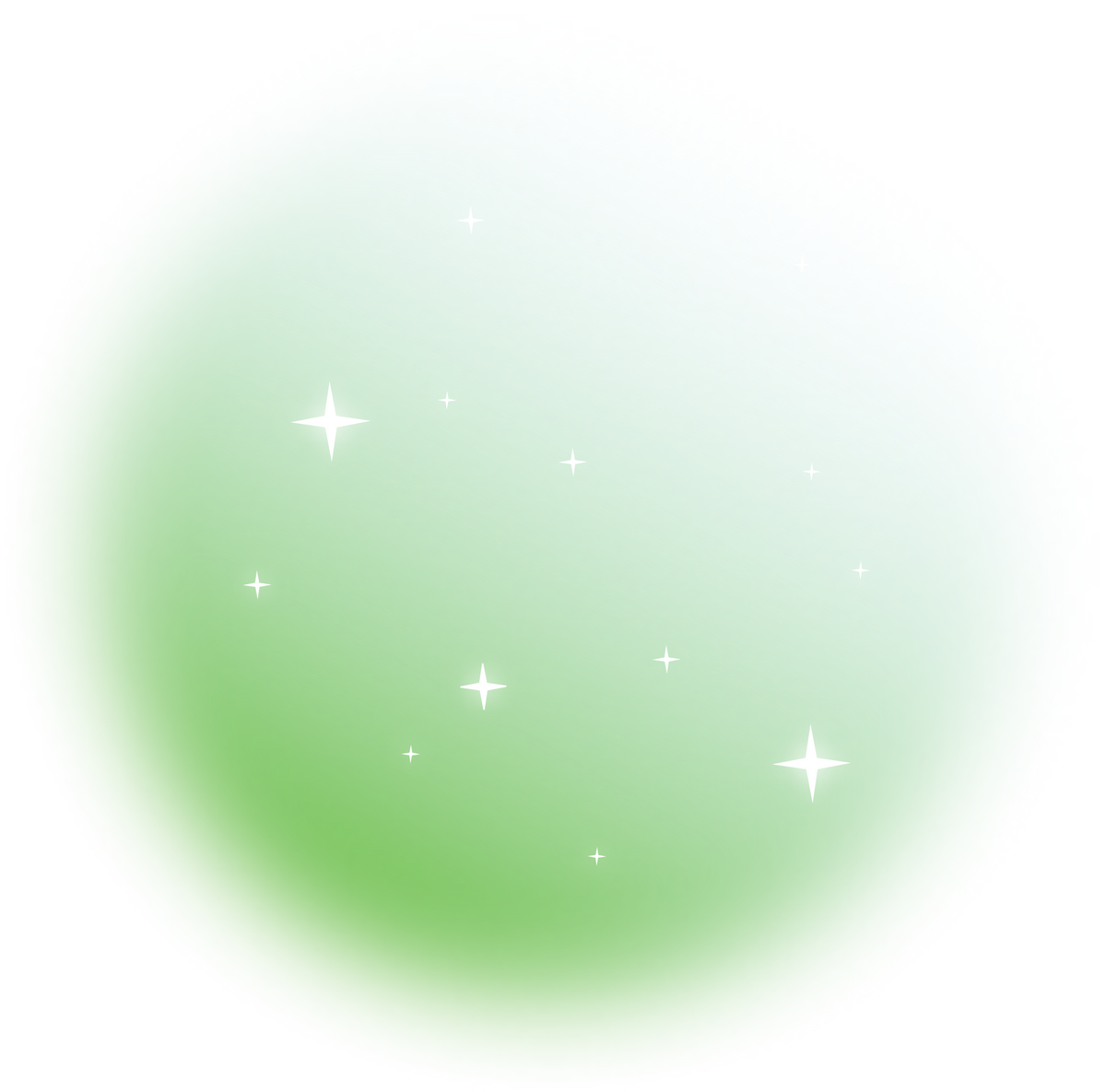 sparkling star gradient circle